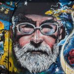 Negative Space Terry Pratchett Man Street Art Graffitti Wall Paint Glasses Tom Eversley Thumb 1 150x150