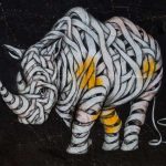 Street Art Rhino Wall Graffiti Paint Art Design Animals Isorepublic Thumb 1 150x150