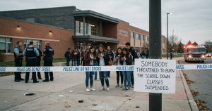 Somebody threatened to burn the school down